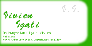 vivien igali business card